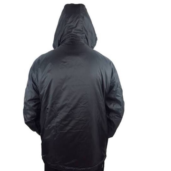 FIGO ULTRA WARM MEN’S REVERSIBLE JACKET FLEECE SIDE BLACK HOODED Made in Russia - Picture 7 of 17
